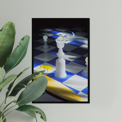 A Queen Rules The Board – Surf Art Print