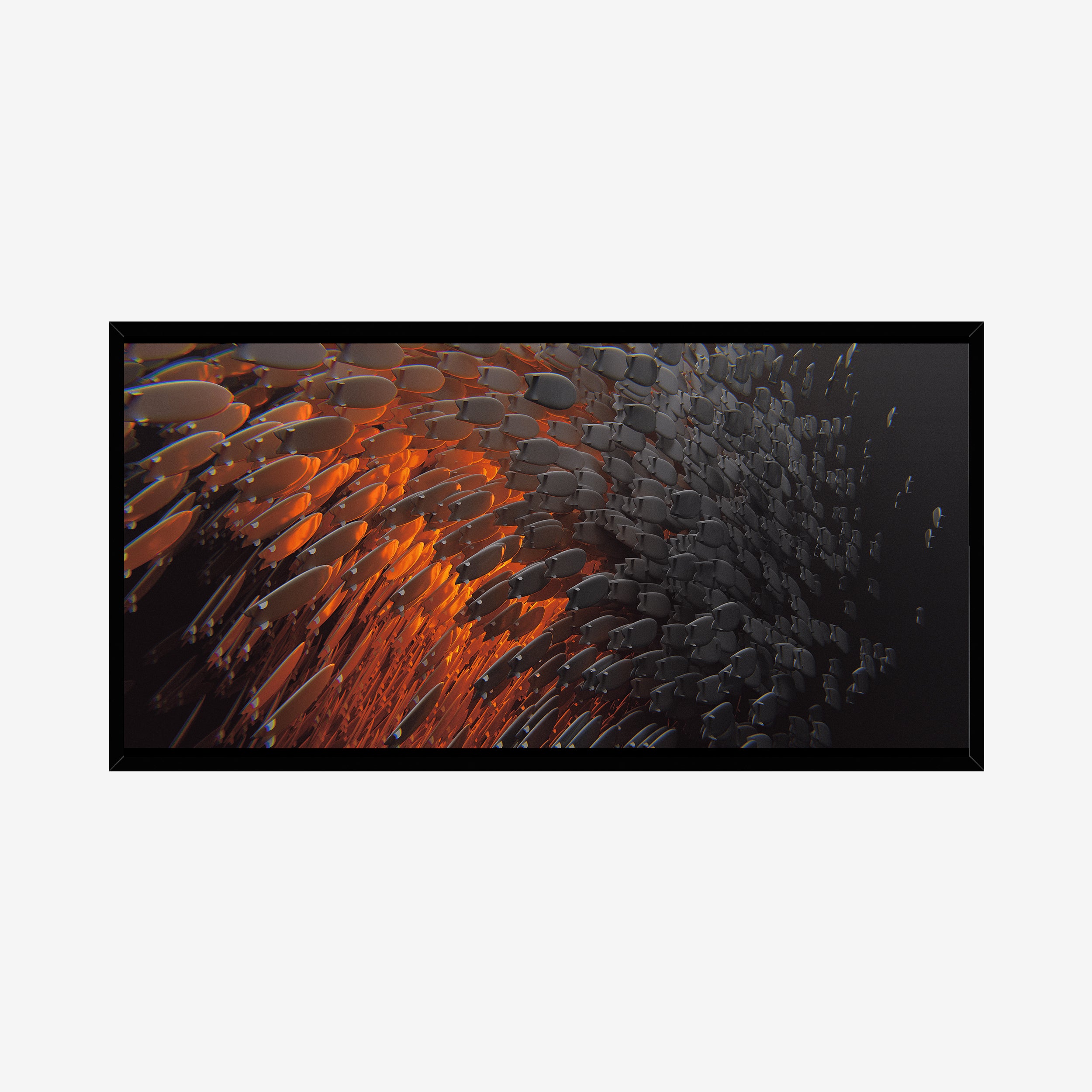 School of Fish Flow – Surf Art Print
