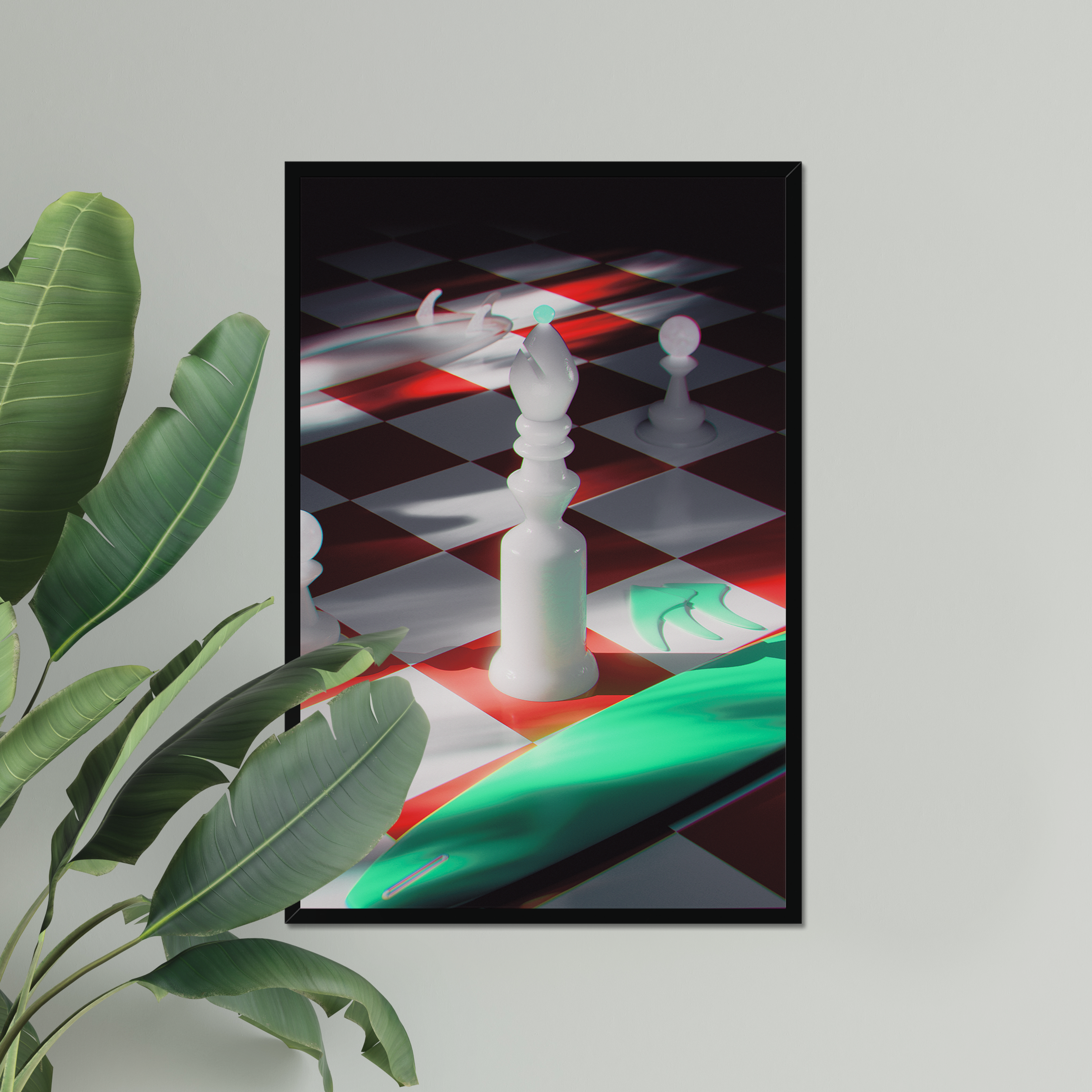 A Bishop Draws His Line – Surf Art Print
