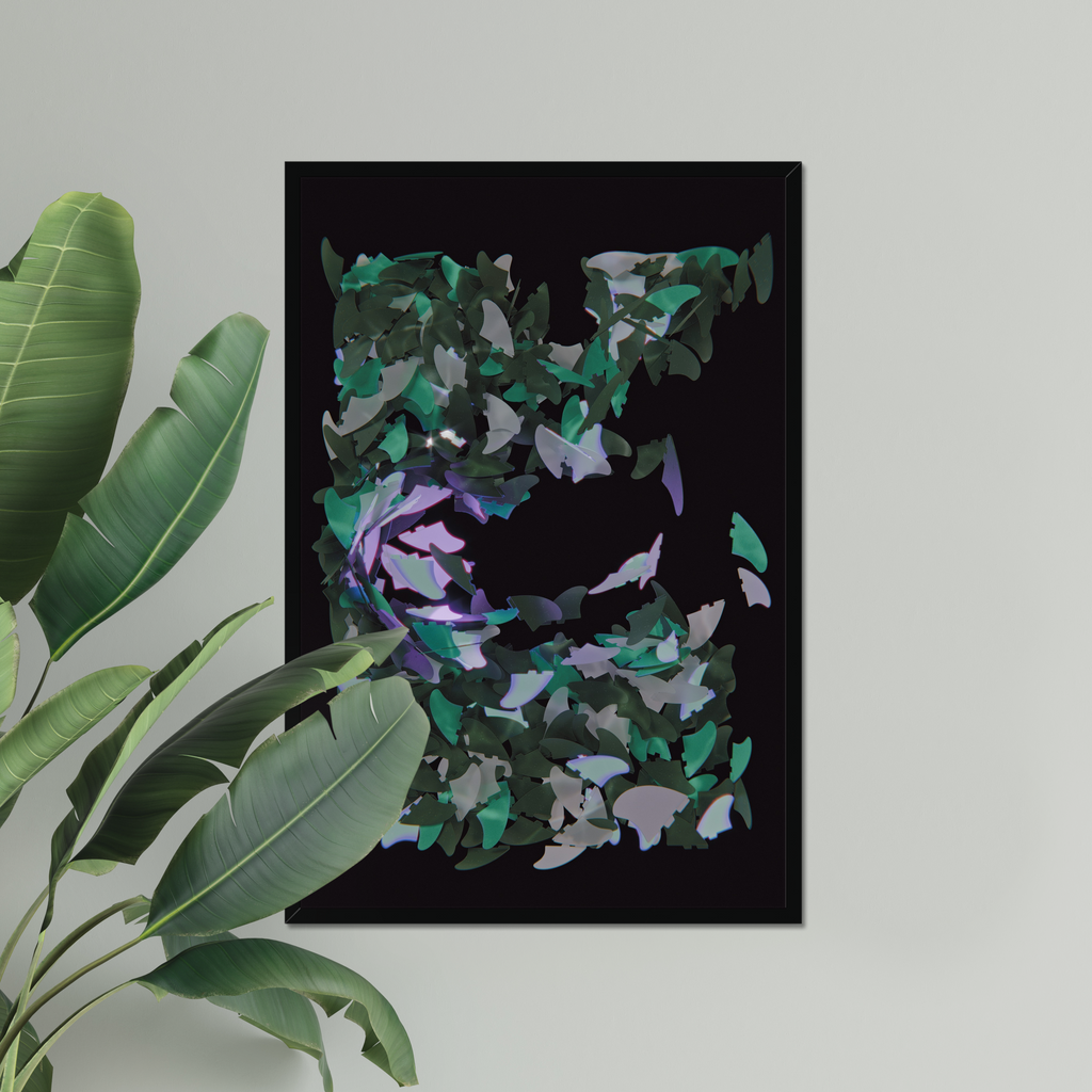 Fin Pool Swirl - Surf Art Print