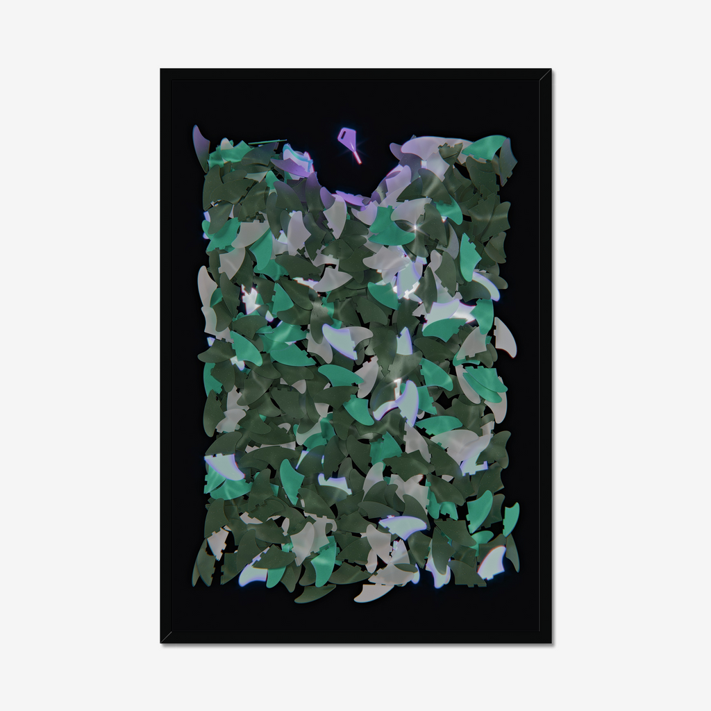 Fin Pool Still - Surf Art Print
