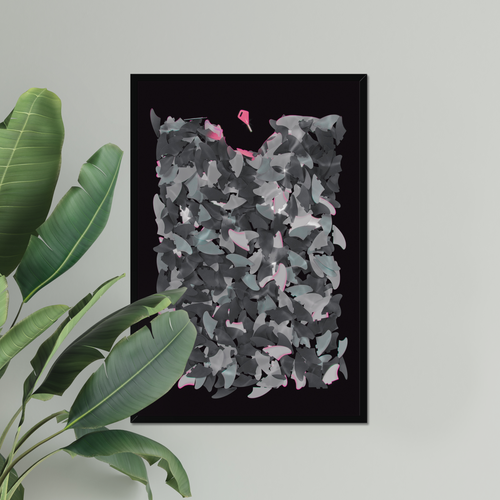 Fin Pool Still - Surf Art Print